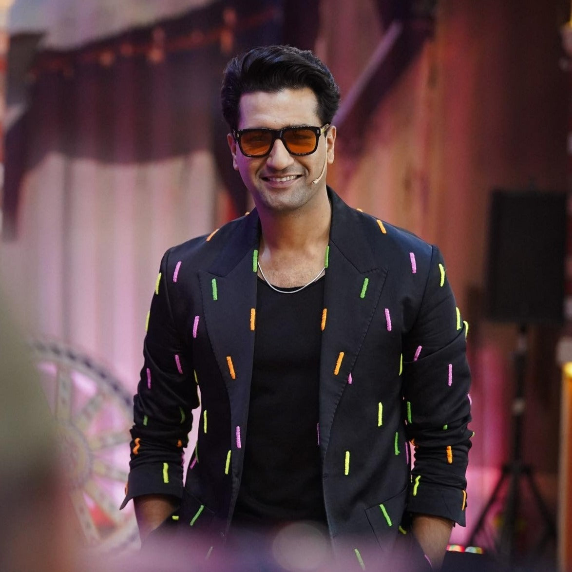 VICKY KAUSHAL WEARING BENJAMIN SUN IN BLACK/LIGHT BROWN